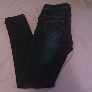 Dark blue jeans
